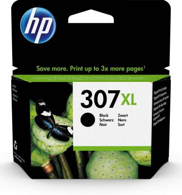 Hp 307XL-3YM64AE Siyah Orjinal Kartuş Yüksek Kapasiteli