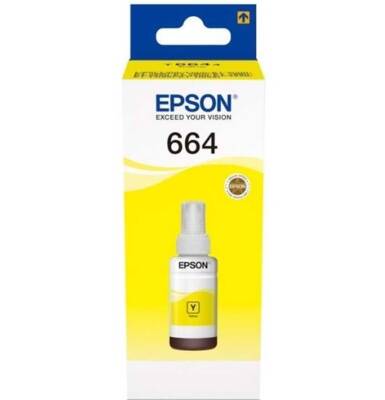 Epson 664 T6644 C13T66444A Sarı Orijinal Şişe Mürekkep