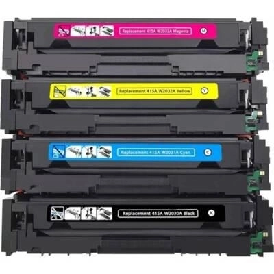 HP 415A W2033A Muadil Toner Seti Tüm Renkler Çipsiz
