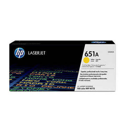 Hp 651A-CE342A Sarı Orjinal Toner