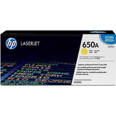 Hp 650A-CE272A Sarı Orjinal Toner