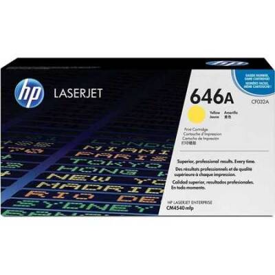 Hp 646A-CF032A Sarı Orjinal Toner