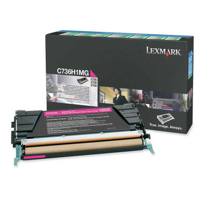 Lexmark C736-C736H1MG Kırmızı Orjinal Toner Yüksek Kapasiteli