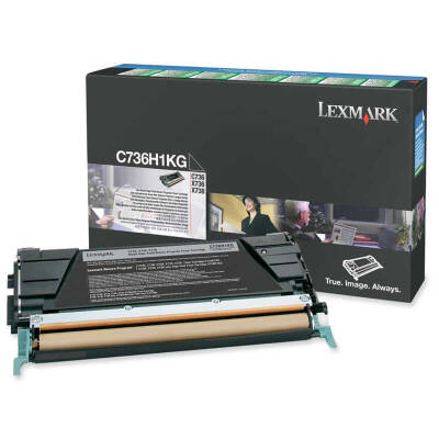 Lexmark C736-C736H1KG Siyah Orjinal Toner Yüksek Kapasiteli