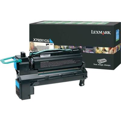 Lexmark X792-X792X1CG Mavi Orjinal Toner Yüksek Kapasiteli