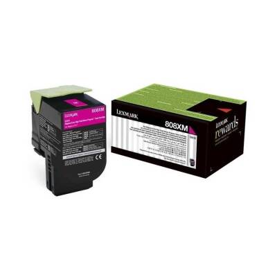 Lexmark CX510-80C8XM0 Kırmızı Orjinal Toner Extra Yüksek Kapasiteli