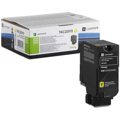 Lexmark CS720-74C50Y0 Sarı Orjinal Toner