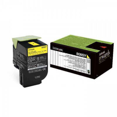 Lexmark CX410-80C8HY0 Sarı Orjinal Toner