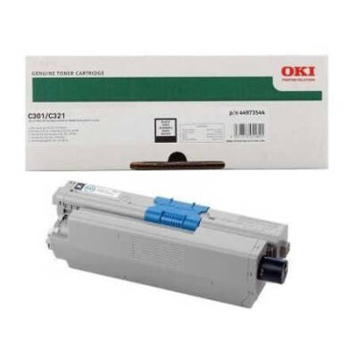 Oki C301-44973544 Siyah Orjinal Toner
