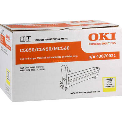 Oki C5850-43870021 Orjinal Sarı Drum Ünitesi